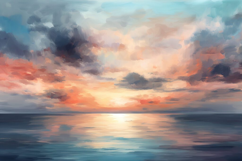 Sonnenuntergang am Wasser von Shayon