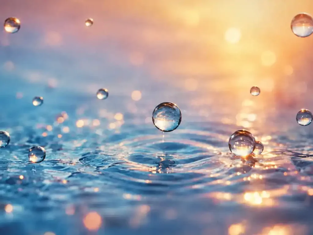 AI Genrierte Wassertropfen